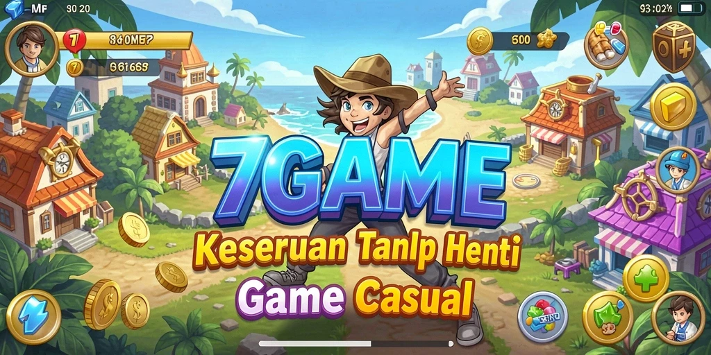 Tampilan gameplay menarik dari 7GAME yang seru dan adiktif.