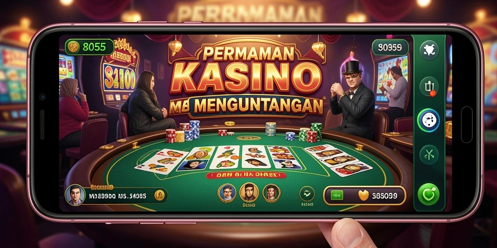 Screenshot utama 8055 menampilkan gameplay penuh aksi dari permainan Kasino.
