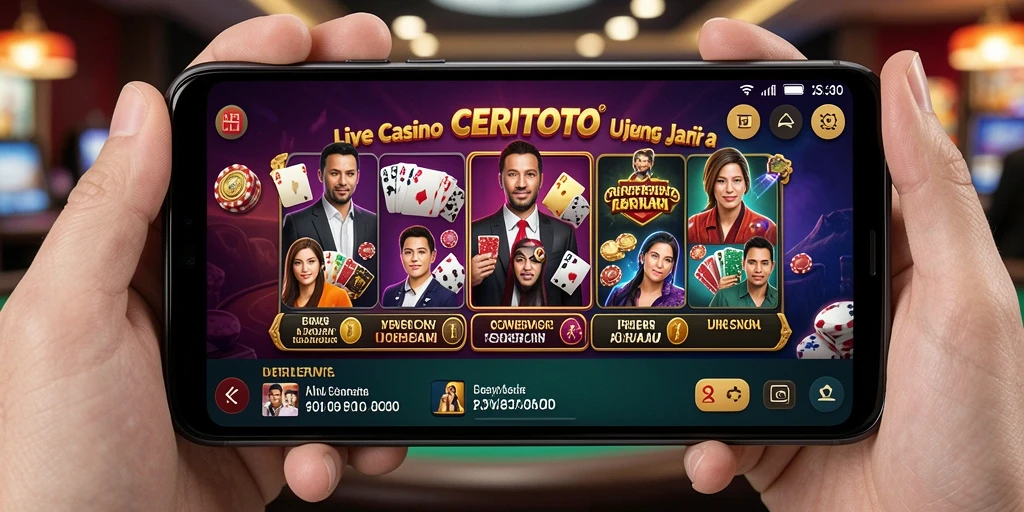 Gameplay Live Casino yang seru dan interaktif di CERITOTO.