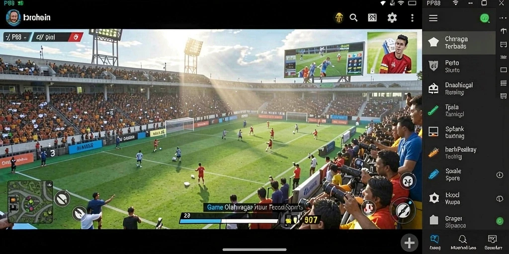 Gameplay PP88 menampilkan aksi olahraga yang seru dan menarik.