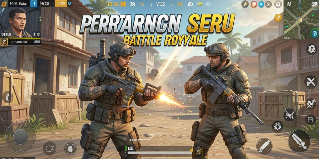 Tampilan seru gameplay VC55 dalam pertarungan Battle Royale.